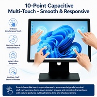 Terminal de point de vente SANDU en gros directement de l'usine, écran tactile 15,6 pouces, Windows 10, Intel Core I3/i5, garantie 1 an, supermarché