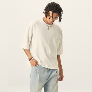 <span class=keywords><strong>เสื้อ</strong></span>ยืดทรงบ็อกซี่ แขนสั้น หนัก 280 กรัม <span class=keywords><strong>ลาย</strong></span>เกล็ดมังกร ขอบดิบ สีพื้น สไตล์เรโทร สำหรับผู้ชาย <span class=keywords><strong>เสื้อ</strong></span>ผ้าสตรีทแวร์ - Product Image 6