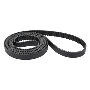 Transmisión industrial de alta resistencia, transmisión dentada curvada, HTD, 14M, correa dentada de PU negra, correa síncrona - Product Image 4