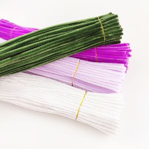CHENXI, a granel, 100 Uds., 8mm, limpiadores de tuberías de vástago de chenilla, manualidades de arte navideño, palos giratorios, proyectos de bricolaje para niños - Product Image 6