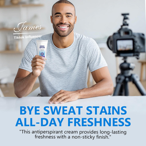 BLIW - Loción Corporal Absorbente de <span class=keywords><strong>Sudor</strong></span> de 60 ml, Refrescante, Calmante, Cuidado Botánico de la Piel, Loción Natural Suave - Product Image 3