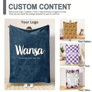 Mantas Personalizadas de Lujo Suaves y Personalizables, Fabricante de Mantas Bordadas con Impresión, Manta Personalizada con Foto, Logotipo, Imagen o Texto - Product Image 4