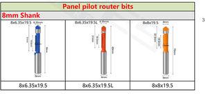 Brocas de Fresado para Madera con Vástago de 8 mm, Brocas de Carburo para Paneles de Madera, Brocas de Fresado para Máquinas de Madera - Product Image 5