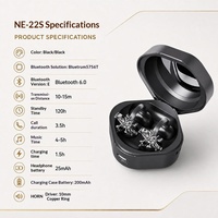 Écouteurs sans fil TWS Bluetooth 5.4, étanches IPX5, à clipser sur l'oreille, design floral, écouteurs sportifs, autonomie 10-15h