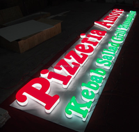 Panneau lumineux LED double face pour extérieur, idéal pour les camions et remorques de restauration