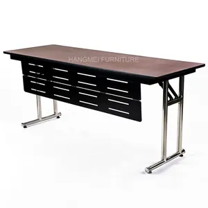 Foshan maßgeschneiderter rechteckiger faltbarer Esstisch moderner IBM Bankett/Küche/Halle Tisch mit Holzschieber-Großhandel