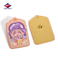 Broche magnétique personnalisée avec logo, fabrication professionnelle depuis 20 ans, badge d'anniversaire, badge en métal avec impression UV, Longzhiyu