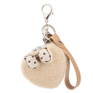 Miroir compact rond en plastique beige à carreaux avec nœud papillon, double face, pliable, format de poche, grossissement 3X - Product Image 2