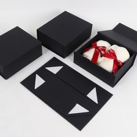 Boîte cadeau rigide personnalisée, écologique, recyclable, pliable, avec fermeture magnétique, pour l'expédition, avec ruban et nœud, pour bougies, cadres photo