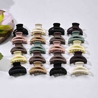 Clips à cheveux miniatures modernes et mignons de couleur Morandi, minimalistes, à motif uni, pinces à mâchoires pour femmes, accessoires de cheveux quotidiens