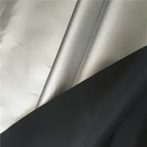 silver coated blackout 210T taffeta UV oxford fabric for tent