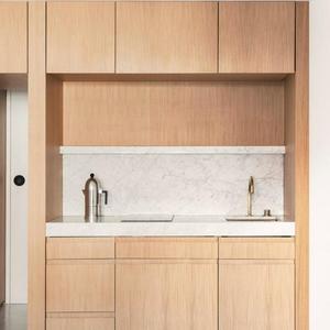 Hotel Guest Room Compact <strong>Kitchen</strong> Cabinets <strong>Sink</strong> <strong>Base</strong> Cabinets Faucet Hinge-Modern Eco-Friendly Kitchenette <strong>Unit</strong> for Small Spaces - Product Image 5
