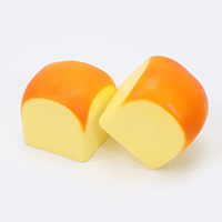 Jouets à presser en mousse PU à rebond lent, simulation de pain, matériau non toxique, jouet sensoriel anti-stress pour enfants et adultes