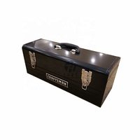 Boîte à outils portable en acier métallique pour artisan