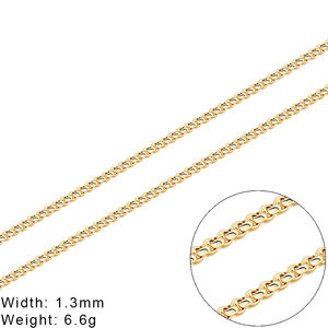 14K Rắn Dây Chuyền Vàng Cuộn 1.3Mm Rolo <span class=keywords><strong>Belcher</strong></span> Chuỗi 14K Dây Chuyền Vàng Cuộn Cho Đồ Trang Sức Làm Đồ Trang Sức Vàng - Product Image 3
