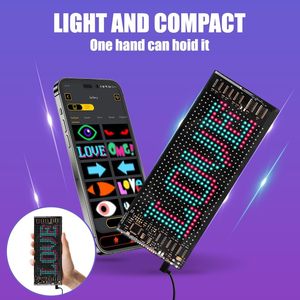 Letrero LED Flexible Programable con Texto Desplazable, Alimentado por USB, Controlado por Aplicación, para Autos, Tiendas y Bares - Product Image 4