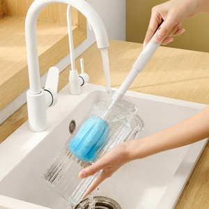 Cups Washing Foam Sponge Soft <b>Bottle</b> Mugs Cups Cleaning <b>Brush</b> Multi-function Bristles Deep Bottom <b>Bottle</b> <b>Brush</b> - Product Image 3