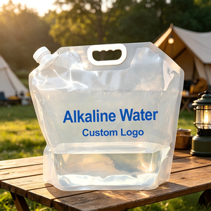 Pochettes souples personnalisables avec votre logo, sans BPA, pour eau purifiée, 10 litres, avec bec verseur et poignée, pour eau alcaline - Product Image 2