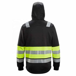 Veste de travail réfléchissante en tissu polyester, veste de sécurité hivernale avec logo personnalisé, haute qualité, sécurité réfléchissante - Product Image 4