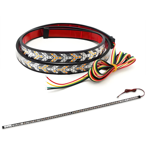 ไฟเตือน LED สำหรับกระบะท้ายรถบรรทุก 12V ขนาด 100/120/240 ซม. รูปทรงลูกศร กันน้ำ ใช้ได้กับรถกระบะทุกประเภท ความสว่าง 1200 ลูเมนส์ - Product Image 1