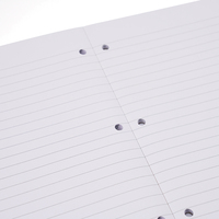 Carnet A4 à spirales perforées à 4 trous, grand format, ligné, pour l'école