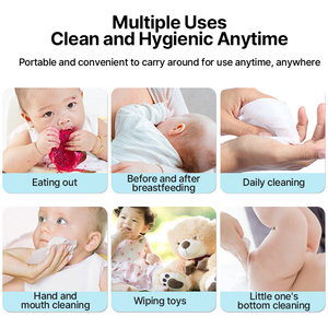 可冲式湿厕纸 旅行装口袋湿巾 个人卫生清洁湿巾 适合成人和儿童 - Product Image 5