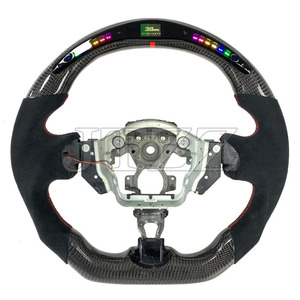 Volante de fibra de carbono LED mejorado con cuero para <span class=keywords><strong>Infiniti</strong></span> FX30 FX35 FX37 FX50 QX70 - Product Image 6