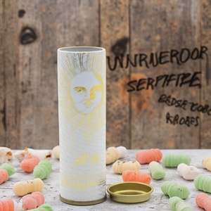 Biodegradable Customized Food-grade Paper Cans Health Supplements Round Paper Canister for Capsules <b>Gummy</b> <b>Candy</b> Packaging - Product Image 1