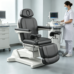 <span class=keywords><strong>AZZURA</strong></span>-370FC  Fauteuil de soin du visage pivotant, fauteuil électrique pour soins du visage, lit de soin esthétique, table de massage, fauteuil d'examen médical - Product Image 1