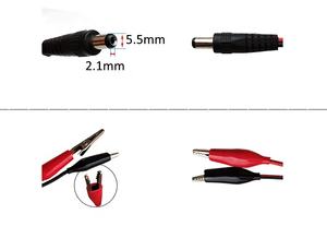 0.5Meter 5.5X2.1Mm Dc Stekker Naar Alligator Clip Dc 22awg Draad Kabel Voor Led Licht Of Power Adapters - Product Image 5