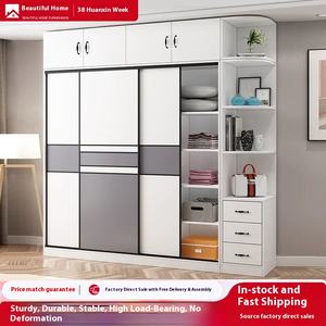 Moderno nuovo <span class=keywords><strong>armadio</strong></span> <span class=keywords><strong>per</strong></span> bambini <span class=keywords><strong>armadio</strong></span> di stoccaggio economico porta scorrevole <span class=keywords><strong>per</strong></span> piccoli appartamenti famiglie <span class=keywords><strong>per</strong></span> camere da letto noleggio - Product Image 2