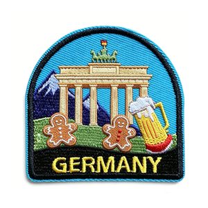 Patch brodé allemand thermocollant, forme irrégulière, en tissu tissé, décoration, cadeau - Product Image 6