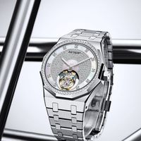 AESOP Luxus Full Diamond Business Herren uhr Tourbillon Uhrwerk mechanisches Handbuch Edelstahl Saphir Full Star Design