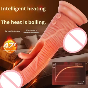 <b>Remote</b> <b>Control</b> Thrusting Dildo <b>Vibrator</b> Soft Silicone Waterproof Sex Toy for Women and Men - Product Image 2