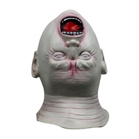 Masque d'Halloween Effrayant en Silicone Personnalisé, Masque Facial Plissé Vieil Homme en Latex, Accessoire de Fête Cosplay, Monstre Vampire pour Halloween