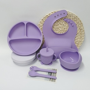 Juego de comedor para niños con diseño de oso clásico-Cuenco de silicona para bebé Cuchara Tenedor Sippy Cup - Product Image 6