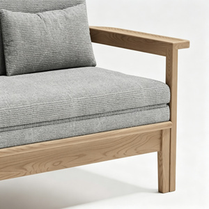 Serie de Arte Moderno, Estilo Nórdico, Sofá Seccional Extensible de Tela Chenille para Sala de Estar de Apartamentos Pequeños, con Tapicería de Esponja - Product Image 3