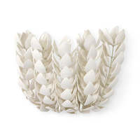 Lustre moderne en coquilles de coco, fleurs blanches, luminaires suspendus décoratifs pour îlot de cuisine, chambre à coucher