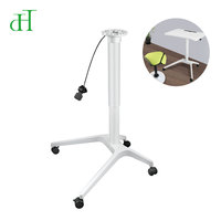 Colonne de levage pneumatique professionnelle pour bureau debout mobile, base de table réglable en hauteur avec vérin à gaz