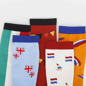 Flag Print Compression Knee High <strong>Socks</strong> 15 Designs <strong>UK</strong> Italy Brazil France Germany Spain Patriotic Sports Fan <strong>Socks</strong> - Product Image 3