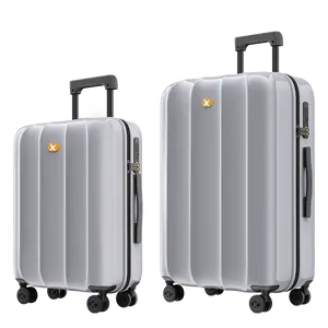 MGOB Fashion Design Silver Color Luxury Luggage 20' 24 Inch Carry On Suitcase Set