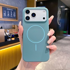 Custodia magnetica TPU <span class=keywords><strong>originale</strong></span> in Silicone per <span class=keywords><strong>iPhone</strong></span> 17 Air 16 15 14 13 12 11 Pro Max Plus <span class=keywords><strong>Cover</strong></span> morbida ricarica Wireless <span class=keywords><strong>originale</strong></span> - Product Image 5