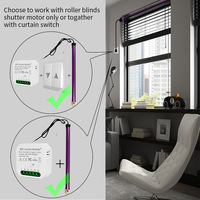 Module d'interrupteur intelligent MOES ZigBee RF WiFi pour volets roulants motorisés, interrupteur pour rideaux, application Tuya, commande vocale Alexa Google Home