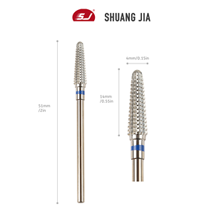SHUANGJIA Fresa Rotante in Acciaio ad Alta Resistenza 3/32, Accessorio per Trapano per Unghie in Carburo, Include Rimuovi-Unghie US per Saloni - Product Image 5