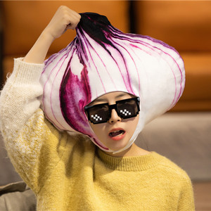 Sombrero de verduras y frutas divertido y viral de internet: cebolla, calabaza, brócoli, pimiento, champiñón, con cuello ajustable - Product Image 4