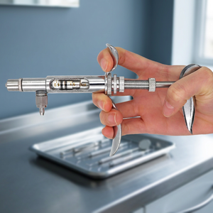 Seringue vétérinaire réglable en acier inoxydable de 10 ml pour injection de vaccin animal avec embout Luer Lock - Product Image 5