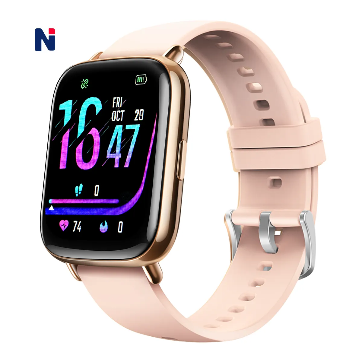 N + 1-reloj inteligente para hombre y mujer, pulsera con 24 horas de batería, conexión táctil, deporte, gps, android e iOS, venta al por mayor