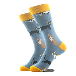 REMOULD Mens Fashion Socks Designer Socks High Quality for Men Art Crazy Socks With Print Pattern Fancy Cool - Product Image 2