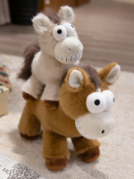 Cheval en peluche super doux et mignon avec rembourrage en coton PP, cadeau anti-stress pour enfants unisexes