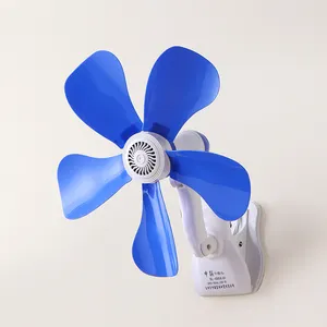 Hot Sales Products Table Fans Portable Electric Stand Mini Clip Fan 5 Blades Plastic Electric Fan